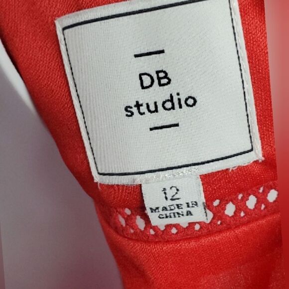 DB Studio Red Floral Lace Dress - Picture 8 of 8